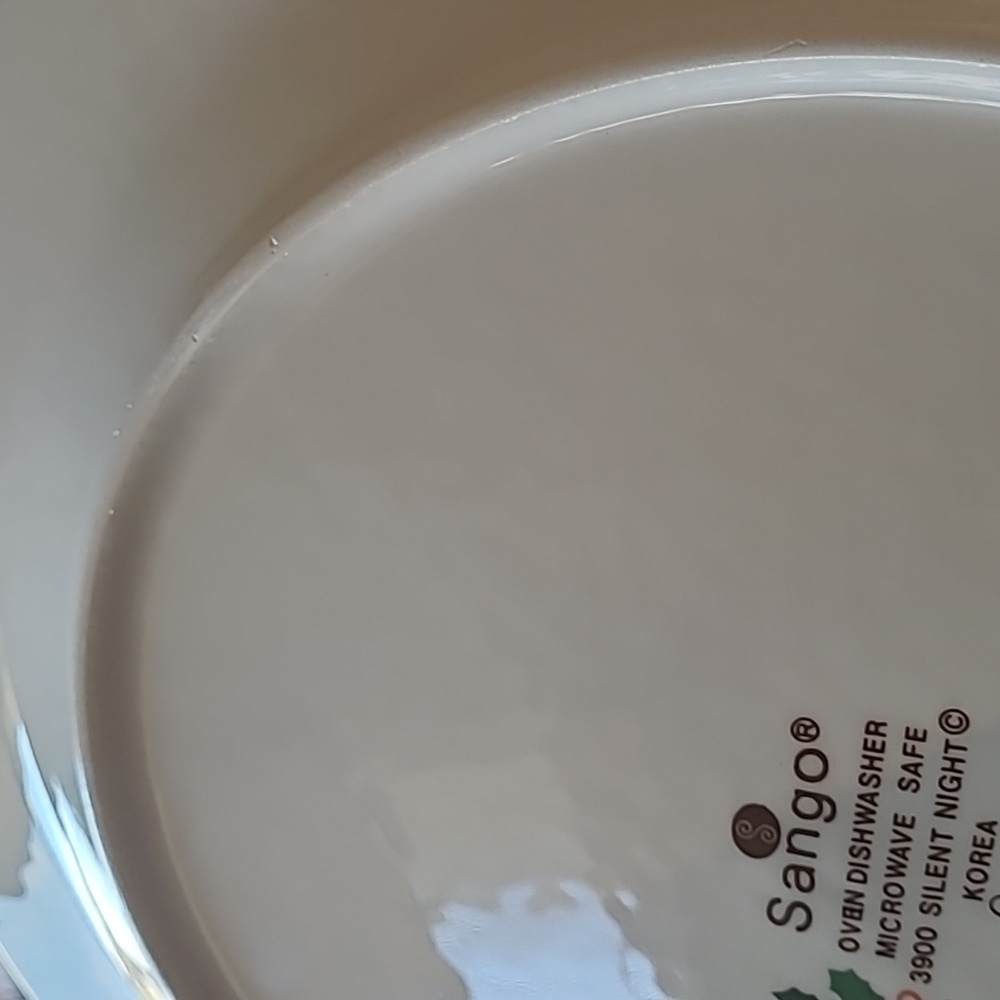 VINTAGE SANGO SILENT NIGHT DINNER PLATES 3900 SET OF 4 - Picture 7 of 11